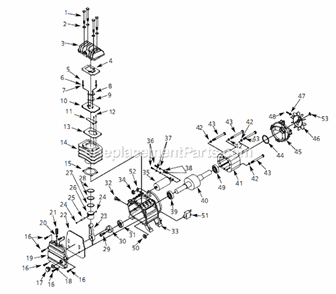 Page B Diagram and Parts List for HX4006 2005 Campbell Hausfeld Compressor